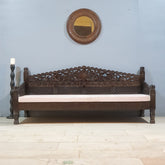 Mughal Garden Hand Carved Balinese Daybed 206X90X87 cm